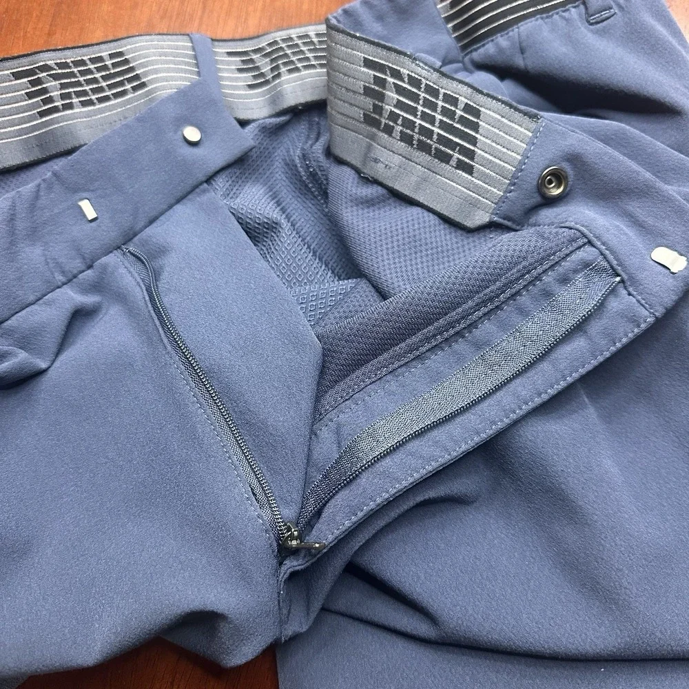 Nike Flex Slim Fit Golf Shorts 891932 Dri Fit Vented‎ Shorts Blue Mens 40